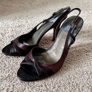 Vintage Banana Republic Suede Slingback Tonya Heels